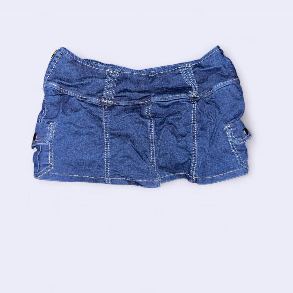 SHEIN Classic Blue Denim Skirt